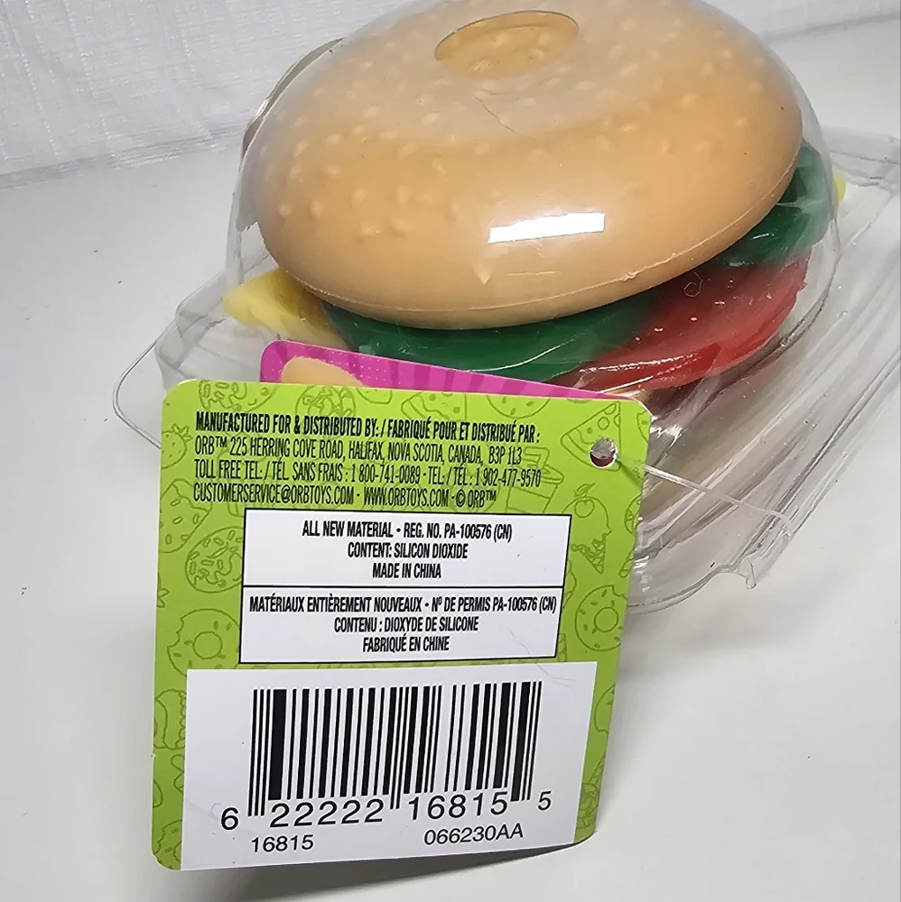 Stretchie Burger Toy NEW - Picture 5 of 6